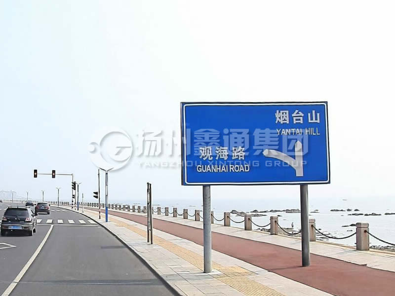 BZG-015，交通標(biāo)志桿，雙柱標(biāo)志桿
