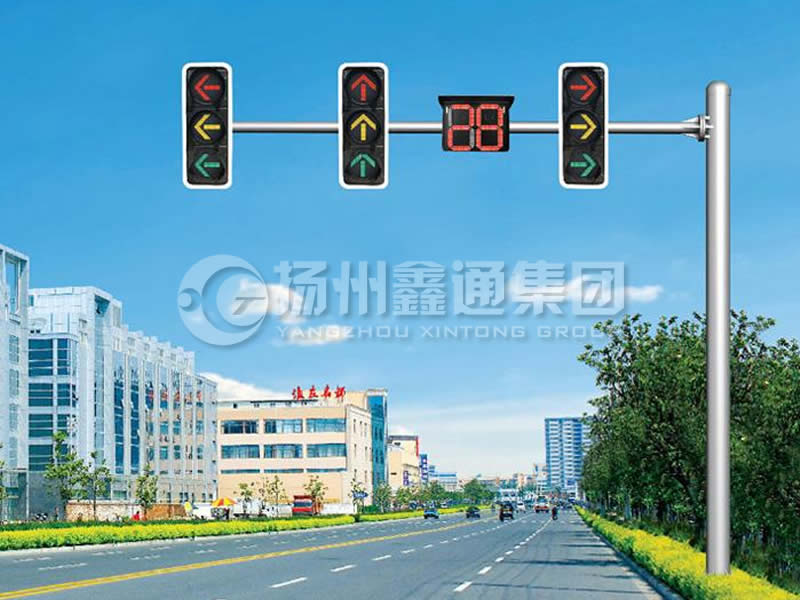 XHDG-012，L型等徑單臂信號燈桿