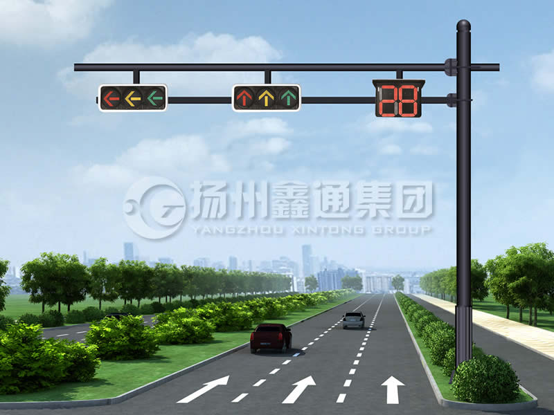 XHDG-061，F(xiàn)型信號燈桿，晉中信號燈桿